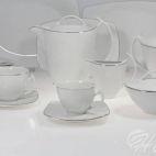 Serwis obiadowo-kawowy dla 12 osób / 95 części - 9718 AKCENT Platynowa linia - zdjęcie