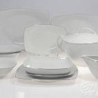 Serwis obiadowo-kawowy dla 12 osób / 95 części - 9718 AKCENT Platynowa linia - zdjęcie
