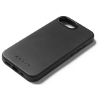 Etui do iPhone 16e Mujjo Full Leather MagSafe czarne - zdjęcie