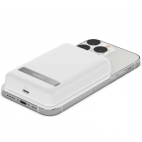 Powerbank Belkin Magnetic Wireless 5000mah MagSafe + Stand - biały - zdjęcie