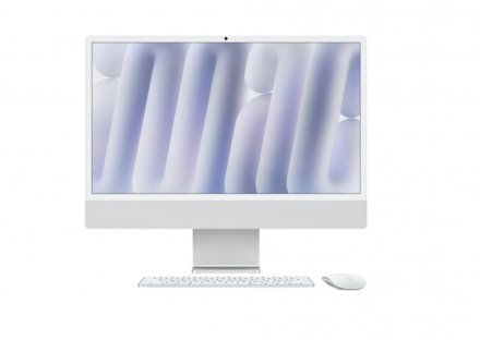 Apple iMac 24 4,5K Retina M4 8/8 Core 16GB 256GB srebrny - zdjęcie główne