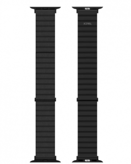 Pasek do Apple Watch 42-49MM JCPAL FlexDuo - Czarny - zdjęcie główne