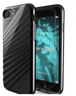 Etui do iPhone 7 X-Doria Revel Lux - Czarne - zdjęcie główne