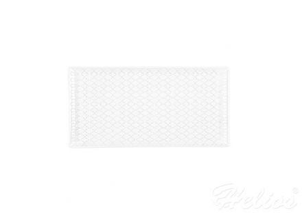 Półmisek prostokątny 24x13 cm - MARRAKESZ (biały) - zdjęcie główne