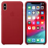 Etui do iPhone Xs Max Apple Leather Case - czerwone