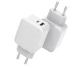 Ładowarka sieciowa eSTUFF USB-A/C 30W 5V-12V/2A-3A