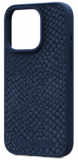 Etui do iPhone 15 Pro Njord Salmon Leather MG blue