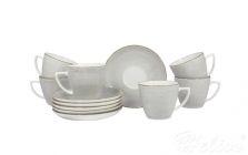 Zestaw filiżanek dla 6 osób / 12 części - 6630Z Szary (Beata/Dorota)