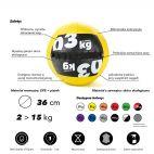 Piłka Wall Ball 15 kg - Gipara - zdjęcie