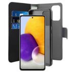PURO Wallet Detachable - Etui 2w1 Samsung Galaxy A72 5G / A72 4G (czarny) - zdjęcie 