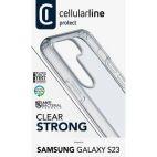 Cellularline Clear Strong - Etui Samsung Galaxy S23 z ochroną antybakteryjną (przezroczysty) - zdjęcie