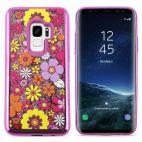 Zizo Liquid Glitter Star Case - Etui Samsung Galaxy S9 (Multiflowers) - zdjęcie 