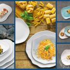 Zestaw talerzy głębokich 23 cm / 6 szt. - STONE AGE / Morski - zdjęcie