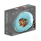 Zestaw talerzy płytkich 28 cm / 6 szt. - STONE AGE / Biały - zdjęcie