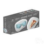 Zestaw filiżanek 100 ml / 6 szt. - STONE AGE / Beżowy - zdjęcie