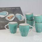 Zestaw kubków 350 ml / 6 szt. - STONE AGE / Morski - zdjęcie