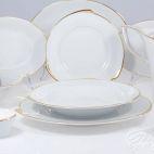 Serwis obiadowy dla 12 os. / 45 części - 9894 HAPPA Złoto - zdjęcie