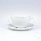 HELIOS: Bulionówka 0,35 l ze spodkiem - G854 YVONNE - zdjęcie