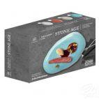 Zestaw talerzy płytkich 21 cm / 6 szt. - STONE AGE / 6630L Morski - zdjęcie