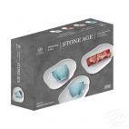Zestaw filiżanek 250 ml / 6 szt. - STONE AGE / Morski - zdjęcie
