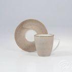 Filiżanka 200 ml ze spodkiem - 6630T Beata, Sonia (brąz) - zdjęcie