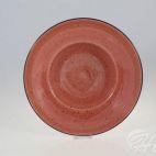 Talerz głęboki do pasty 26 cm - 6630W Kaszub (ceglasty/czarny) - zdjęcie