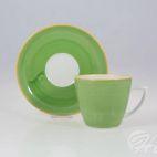 Filiżanka 350 ml ze spodkiem - 6591D Beata, Dorota (zielony) - zdjęcie