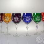 Kieliszki kryształowe do wina 300 ml - KOLOR MIX (372X 6K) - zdjęcie 