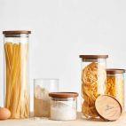 Zestaw 3 pojemników na żywność / drewn. pokr. - COUNTRY (959AR) - zdjęcie