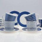 Zestaw filiżanek 200 ml ze spodkiem / 6 os. - 7431 Iza / Trapo - zdjęcie