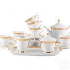 Zestaw obiadowy dla 6 os./ 25 części - G666 MARGARET Złota - zdjęcie