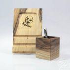 Drewniany przybornik na biurko (KODA-03) - zdjęcie