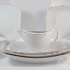 Serwis obiadowy bez wazy dla 12 os. / 44 części - 3603 AKCENT Złota linia - zdjęcie