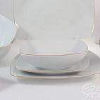 Serwis obiadowy bez wazy dla 12 os. / 44 części - 3603 AKCENT Złota linia - zdjęcie