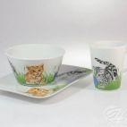 Zestaw śniadaniowy 1/3 - TRENDY S-03572 Kotki - zdjęcie