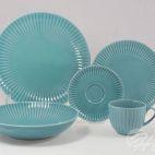 Zestaw naczyń dla 6 os. / 30 części - K60 DAISY Turkus - zdjęcie