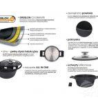 Brytfanna z pokrywką 32 cm - BLACK STONE - zdjęcie