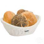 Kosz owalny do pieczywa 23,5 cm - Biały (02096110101) - zdjęcie