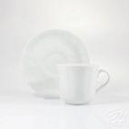 Filiżanka 0,21 l ze spodkiem - ALBA Biała - zdjęcie