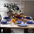 Talerz głęboki 22 cm - SOFIA / LB03 Szafirowa - zdjęcie