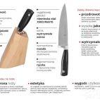 Komplet 5 noży w bloku - HEVEA - zdjęcie