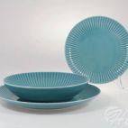 Zestaw talerzy dla 6 osób - K60 DAISY Turkusowa - zdjęcie