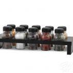 Stojak z przyprawami / 10 szt. - CZARNY z czarną nakrętką (3068300998) - zdjęcie