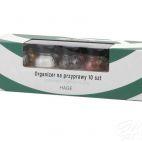 Stojak z przyprawami / 10 szt. - NATURALNY z czarną nakrętką (3068301025) - zdjęcie