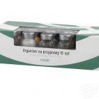 Stojak z przyprawami / 15 szt. - CZARNY ze srebrną nakrętką (3068301063) - zdjęcie