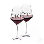Kieliszki do wina 550 ml - Mr&Mrs/ Avant-Garde DECO - zdjęcie
