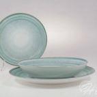 Zestaw talerzy dla 6 osób - N003 KOSMOS Zielony - zdjęcie