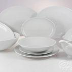 Serwis obiadowy bez wazy dla 12 os. / 44 części - C001 Dalia Niedekorowana - zdjęcie