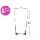 Szklanki do piwa 570 ml / 6 szt. - NONIQ (non371) - zdjęcie