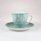 Filiżanka 350 ml ze spodkiem - 9075 Turkus - zdjęcie